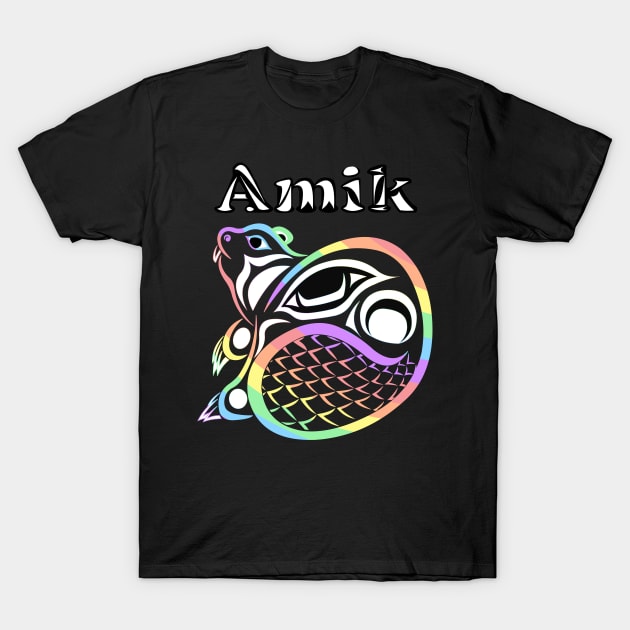 Amik (Beaver) Pride Ally T-Shirt by KendraHowland.Art.Scroll